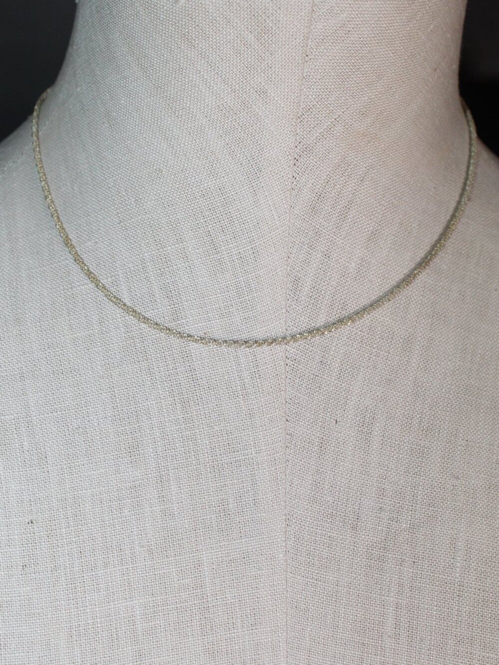 Light Gold-tone 17" Rope Chain Necklace